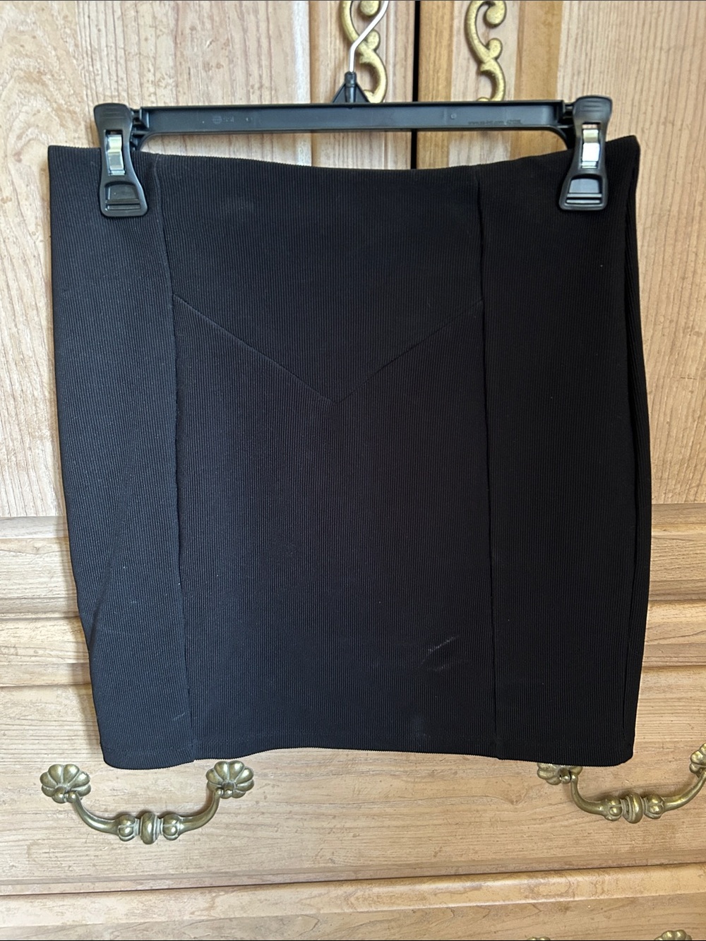 Forever 21 Black Ponte Pencil Skirt